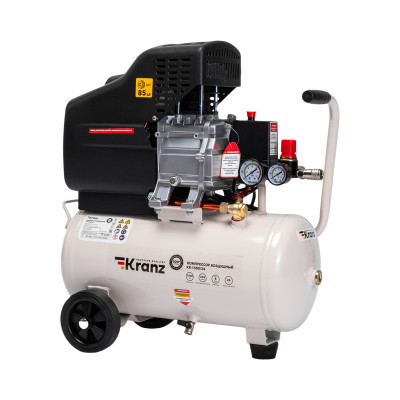 Компрессор воздушный KR-1500/24, 1500Вт, 230 л/мин, 24л KRANZ, KR-16-1151