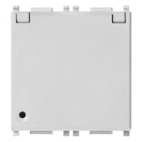 Vimar Розетка SICURY 2P+T 16A французский стандарт + крышка серебристая, 14212.C.SL