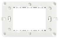 Vimar Суппорт для 3 модулей с винтами, серый, 14613.G