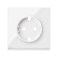 Simon 10004041-130 Накладка розетки Simon iO Schuko цвета белый глянец S100