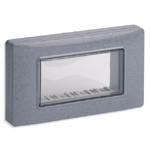 Vimar Крышка на 4 модуля IP55, с винтами для коробок прямоугольных встраиваемых 4 модулей,серая, 14944.14