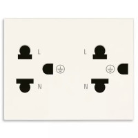 Vimar Due prese SICURY 2P+T тайландский стандарт белая, 30249.THB