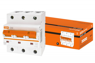 Авт. выкл. ВА47-125 3Р 32А 15кА  х-ка С TDM Electric, SQ0208-0077