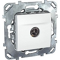 Unica Розетка TV оконечная 10-2400 МГц , бел.