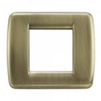 Vimar Накладка для 1-2 модулей RONDO металл античная латунь, 17093.37 Vimar Накладка для 1-2 модулей RONDO металл античная латунь, 17093.37