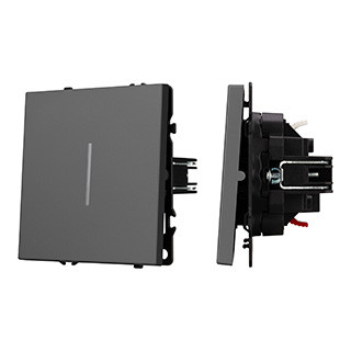 054263 - Механизм выключателя одноклавишный проходной LED SWT-NOBE-MKP1-SFPL-L-GR (230V, 10A) (Arlight, -)