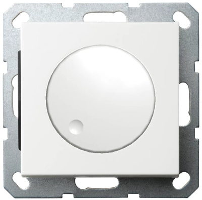 Универсальный диммер 3-500 Вт, Led 3-250Вт, HV - 500Вт, с декоративной накладкой, цвет белый, G4012W-500RV, Jasmart