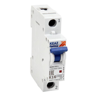 КЭАЗ OptiDin BM63 Автоматический выключатель 1P 25A L 10кА AC (BM63-1L25-10-УХЛ3)