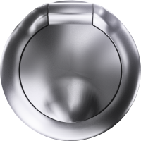 Donel D16 сталь Накладка для розетки Schuko с заземлением, с крышкой, 16A 250 В~, DO45437