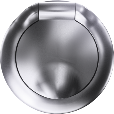 Donel D16 сталь Накладка для розетки Schuko с заземлением, с крышкой, 16A 250 В~, DO45437