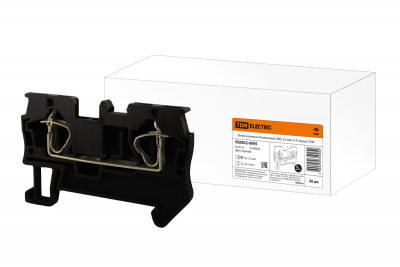 Зажим клеммный безвинтовой (ЗКБ) 2,5 мм2 31А черный TDM Electric, SQ0822-0095