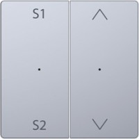 D-Life PlusLink Клавиша 2-ная с S1/S2, с символами, нерж. сталь