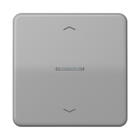 Клавиша для KNX кнопки, 1 группа с окошком и символами "стрелки"; дюропласт; серый, CD101KO5PGR Клавиша для KNX кнопки, 1 группа с окошком и символами "стрелки"; дюропласт; серый, CD101KO5PGR