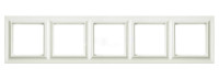 EPS485 - Рамка 5-постов; Eco Profi Standart; термопласт; слоновая кость, Jung