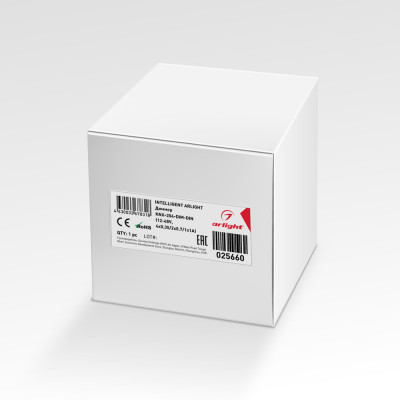 INTELLIGENT ARLIGHT Диммер KNX-204-DIM-DIN (12-48V, 8x0.35/4x0.7/2x1A) (IARL, IP20 Пластик, 2 года), 025660