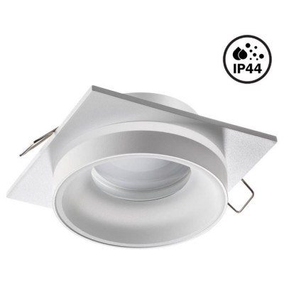 Novotech 370785 SPOT NT21 292 белый Светильник встраиваемый влагозащищенный IP44 GU10 9W 220V WATER