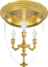 FD1094COB Fede CHANDELIER I VERONA Светильник с плафоном, CHANDELIER I VERONA, Bright Gold