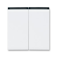 Клавиша двойная перекидная для выкл-ля/кнопки пластик белый глянцевая IP20 ABB LEVIT