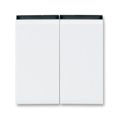 Клавиша двойная перекидная для выкл-ля/кнопки пластик белый глянцевая IP20 ABB LEVIT