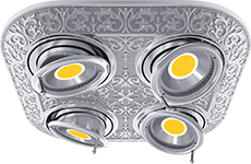 FD1104SCB Fede EMPORIO Светильник круглый с четырьмя поворотными спотами, Bright Chrome