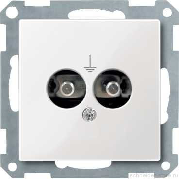 SM Розетка для выравнивания потенциалов, винт. зажимы, бел.