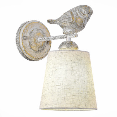 ST LUCE SLE1155-501-01 Светильник настенный Белый/Серый E27 1*40W