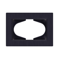 Рамка для двойной розетки, черный Kollinger Eleganz Plex EP120BK