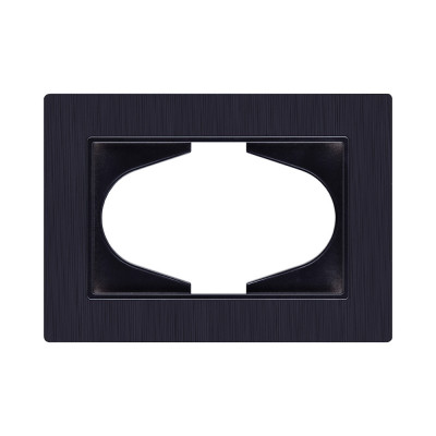 Рамка для двойной розетки, черный Kollinger Eleganz Plex EP120BK