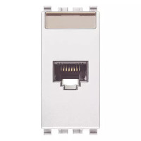 Vimar Розетка RJ45 NETSAFE CAT5E UTP 110, белая, 20339.4.B