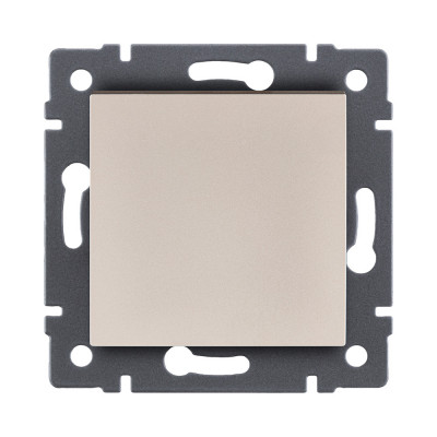 Выключатель 1-клавишный перекрестный 10А/250В, золотой Kollinger REA-S-006GD для Aspekt, Eleganz, Reflex