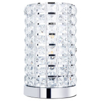 Arte Lamp Louis, Светильник настольный интерьерный, цвет арматуры - ХРОМ, цвет плафона/декора - Прозрачный, 1х40W E14, A4017LT-1CC