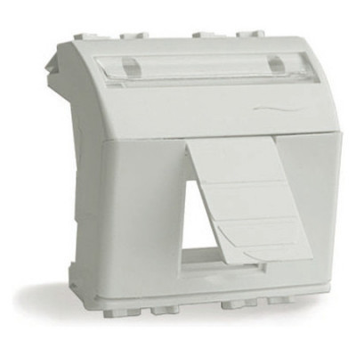 ДКС Адаптер для информационных разъемов R&M, белый, 2 мод., 76612B