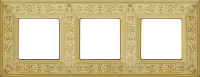 FD01413OB Fede Granada Рамка 3-ная, Bright Gold