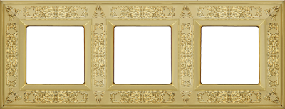 FD01413OB Fede Granada Рамка 3-ная, Bright Gold
