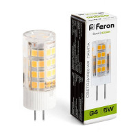 Лампа светодиодная, (5W) 230V G4 4000K JCD, LB-432, Feron 25861