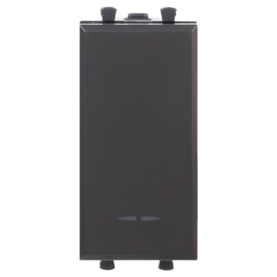 4412151 - ДКС Кнопка модульная, "Avanti", "Черный матовый", 1 модуль