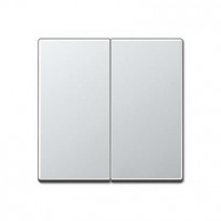 Клавиша для двойного выключателя; алюминий, EP495AL