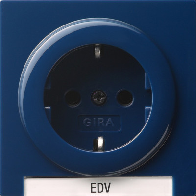 018746 Gira Розетка с полем для надписи