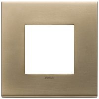 Vimar Накладка на 2 модуля, золото матовое, 22642.88