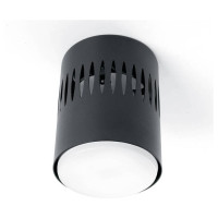 Светильник потолочный 12W, 230V, GX53 и подсветка 1W 4000K, черный HL349, Feron 41460