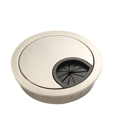 Donel Кабельный громмет ?80мм (лицевая панель ?90мм), серебро, цинковый сплав, DCGR80S