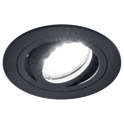 Светильник потолочный встраиваемый, MR16 G5.3, черный DL2811, Feron 40528