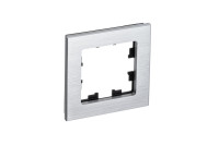 ATN312101 - ATLASDESIGN NATURE 1-постовая РАМКА, МЕТАЛЛ СЕРЕБРО, Systeme Electric