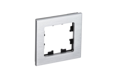 ATN312101 - ATLASDESIGN NATURE 1-постовая РАМКА, МЕТАЛЛ СЕРЕБРО, Systeme Electric