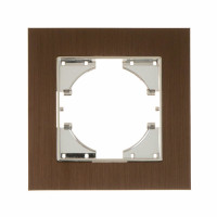 С1110-035 GUSI UGRA РАМКА 1-местная, алюминий, цвет чёрный., С1110-035