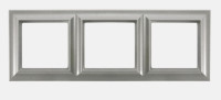 Рамка 3-поста; Eco Profi Standart; термопласт; алюминий, EPS483AL Рамка 3-поста; Eco Profi Standart; термопласт; алюминий, EPS483AL