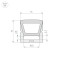 Силиконовый профиль WPH-FLEX-1616-TOP-S11-20m WHITE (Arlight, Силикон), 041094