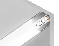 Алюминиевый профиль угловой квадратный 15.7*15.7 Серебро, 2 м, AMBRELLA LIGHT, GP2150AL