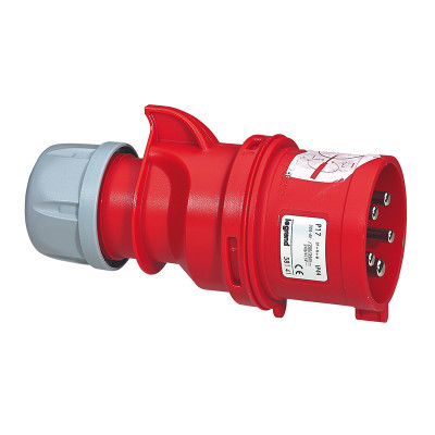 Legrand Вилка с переключателем фаз - P17 Tempra Pro - IP 44 - 380/415 В~ - 16 A - 3К+Н+З, 057441