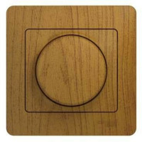 Диммер   поворотный, 300Вт, в сборе, ДЕРЕВО ДУБ